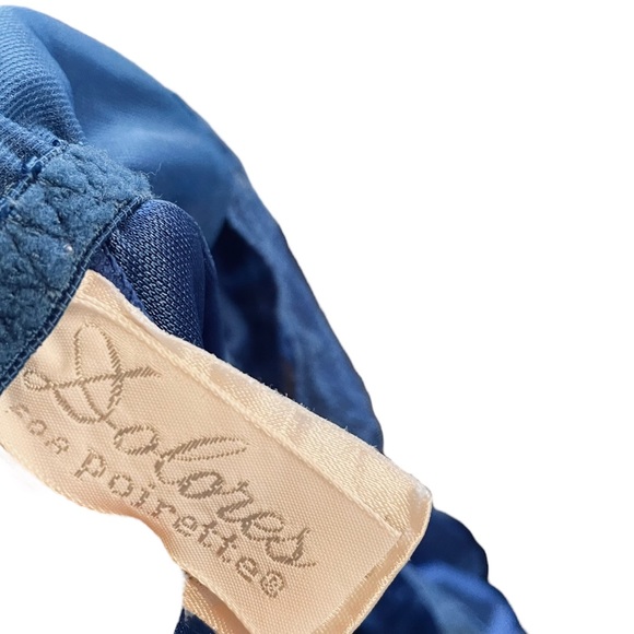 Dolores for Poirette Vintage Blue Coquette Sheer Lace Lingerie Teddy Bodysuit - Picture 6 of 8